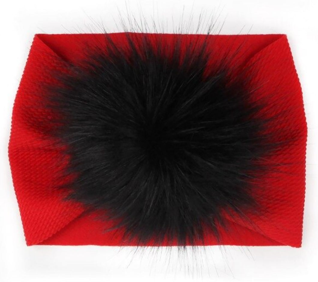 Faux-Fur Puff Headbands