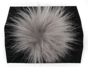 Faux-Fur Puff Headbands