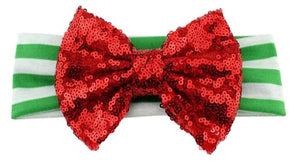 Red Bow Christmas Headband