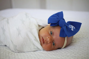 4.5 Inch Tie Knot on Nylon Headband