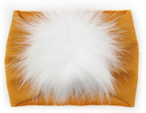 Faux-Fur Puff Headbands