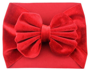 Velvet Headband Bows