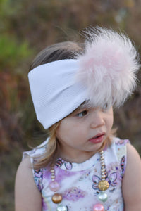 Faux-Fur Puff Headbands