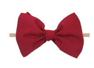 4.5 Inch Tie Knot on Nylon Headband